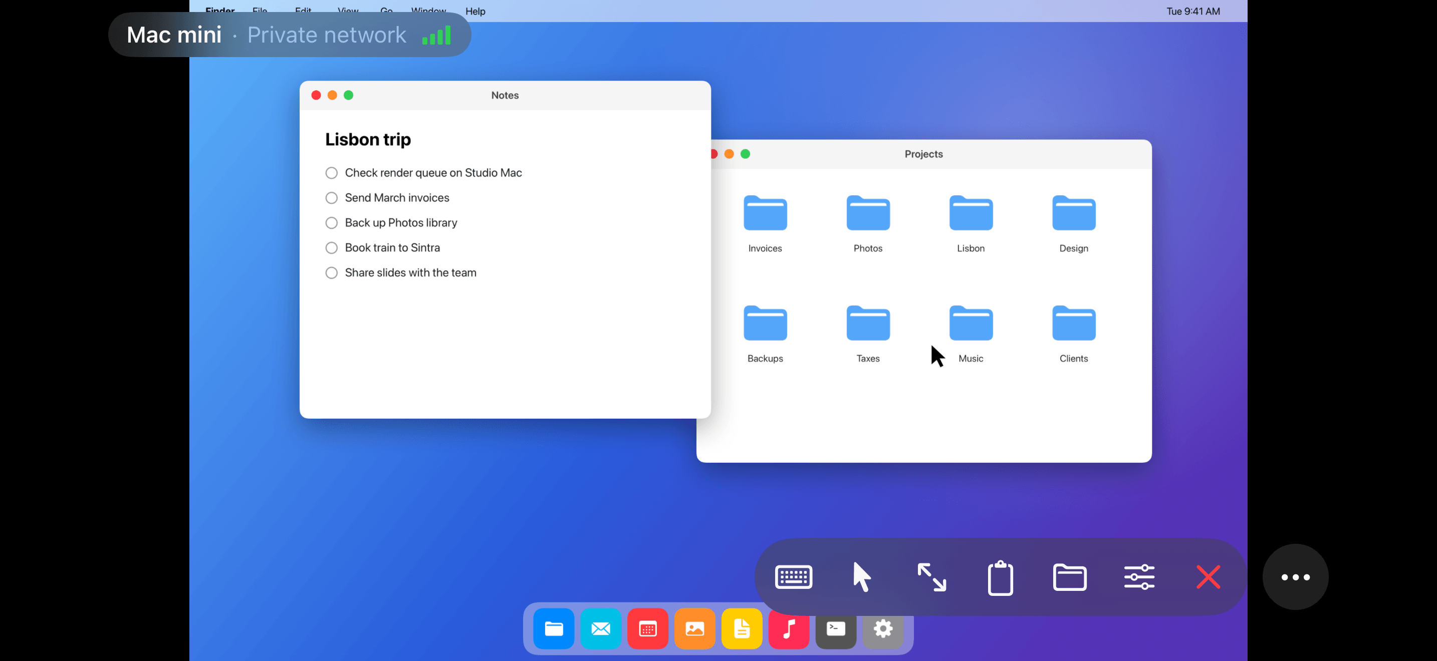 The same Mac on iPhone
